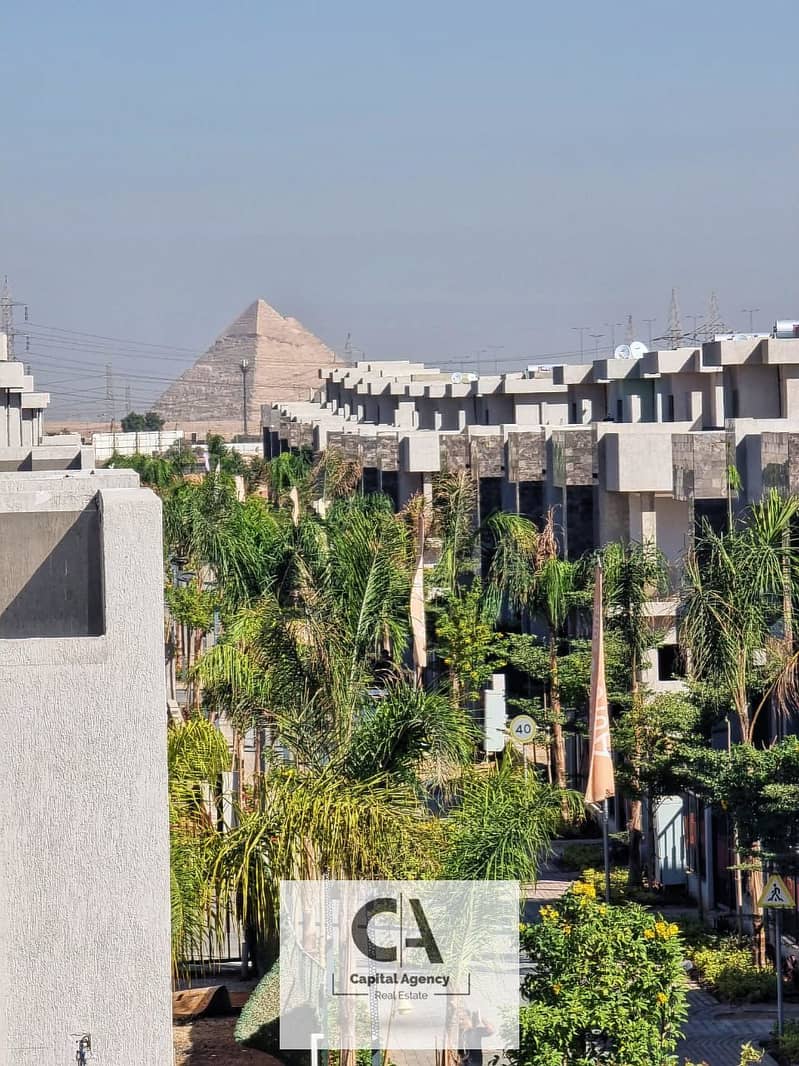 Penthouse for sale, minutes from the Egyptian Museum and the Pyramids with only a 5% down payment and installments for the longest period | 40% cash 0