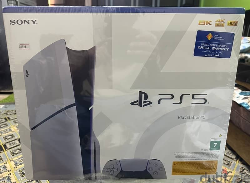 ps5 slim 1tera  new جديد متبرشم 0