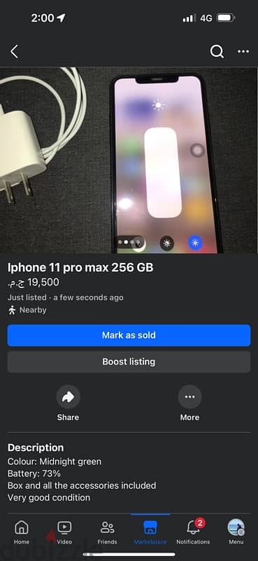 Iphone 11 pro max 256GB