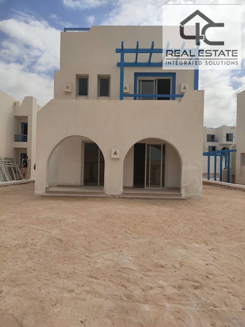 Villa  for sale in Mountain View Ras El Hekma North Coast 225m with land space 407m Ready to move with installments 5 Bedrooms 0