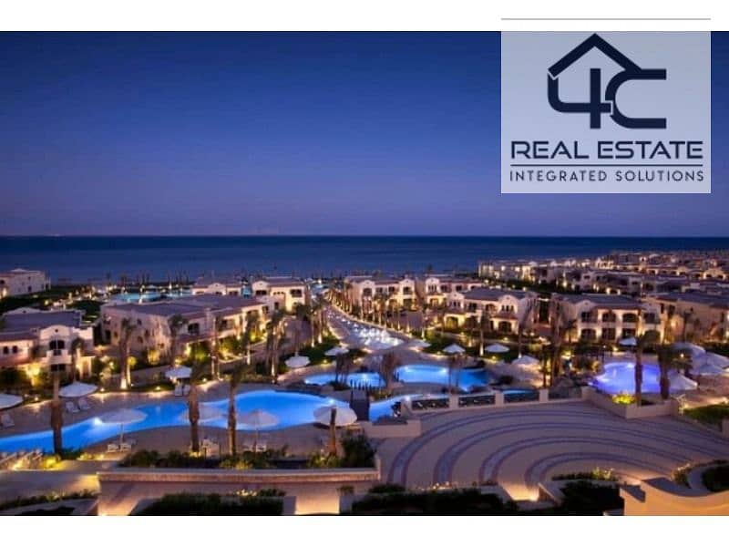 Chalet 135m with roof 135m on a prime  view swimming pool and landscape under market price and company in Amwaj North Coast Compound 0