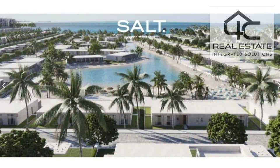 chalet 110 m for sale at lowest price on prime view on lagoon direct prime location salt compound tatweer misr north coast 0