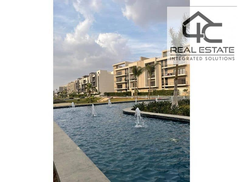 apartment 240 m with garden fully finished with acs and ready to move view landscape in fifth square compound 0