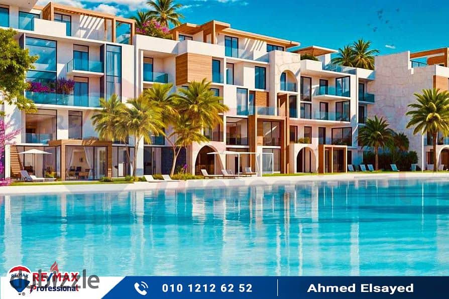 With only 10% down payment, own your chalet in the heart of El Alamein in front of Marina 1 and the yacht marina 0