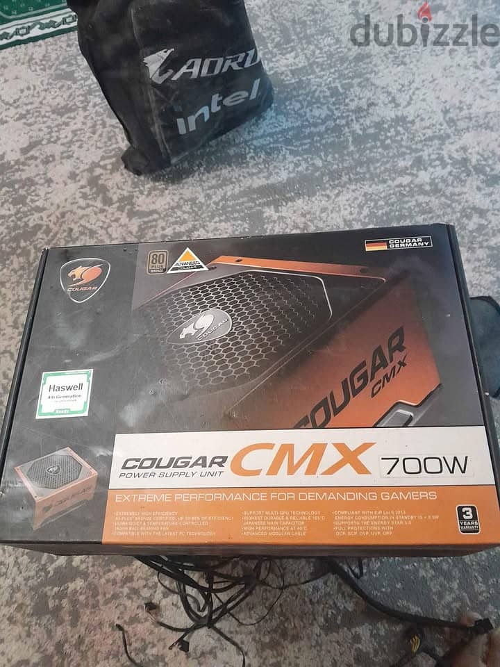 power supply cougar 700w +80 bronze semi modular باور سبلاي 700 وات 1