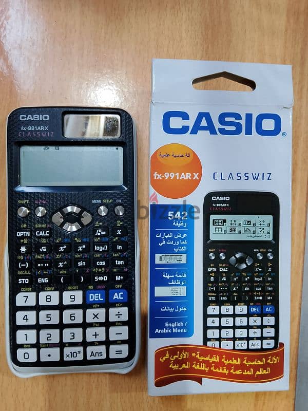 آله حاسبه Casio اصليه كسر زيرو اعلي فئه عربي/ انجليزي 0