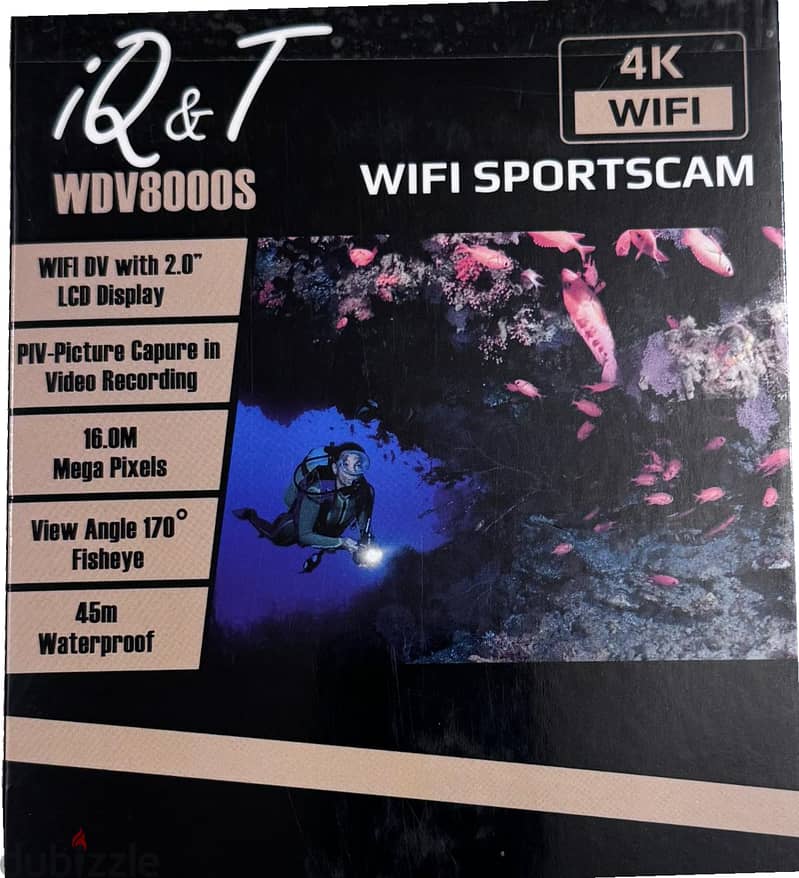 iQ&T 4K WIFI Wireless Sports Camera Full Kit, 16 MP, 45m Waterproof 6