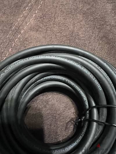 Toslink cable 15 meter , كابل ضوئي