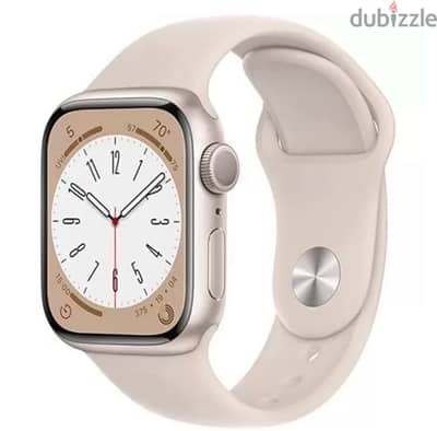 New Apple Watch Series 8 GPS 41mm Starlight Aluminium Case