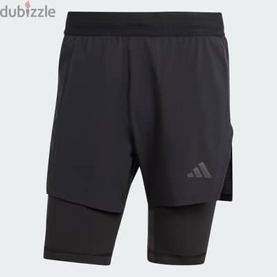 Adidas HEAT. RDY HIIT Elevated Training 2-in-1 Shorts مقاس S