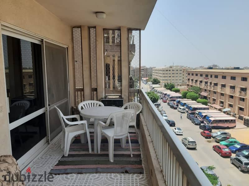 Apartment (furnished rent)  Address  Branched from Mostafa El Nahhas after El Manhal School - Eighth District - Nasr City  Specifications 0