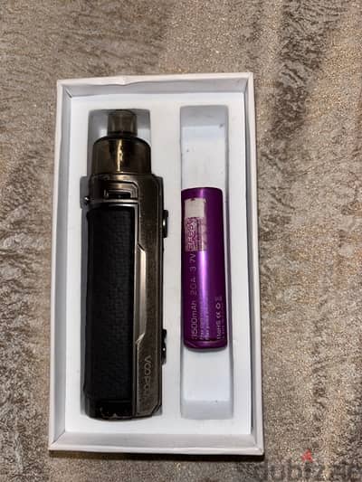 voopoo drag x used with box + بطارية حالة متوسطة