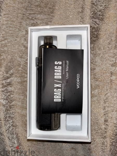 voopoo drag x used with box + بطارية حالة متوسطة 1