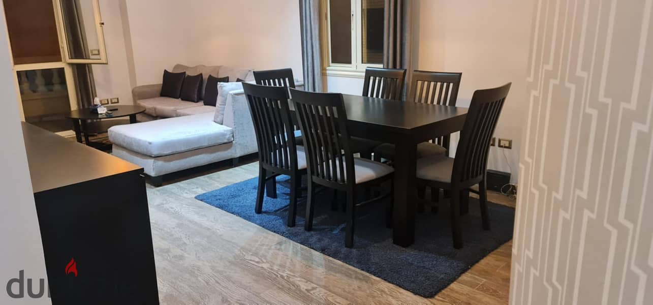 Furnished apartment for rent in Banafseg buildings with a very distinctive view 0