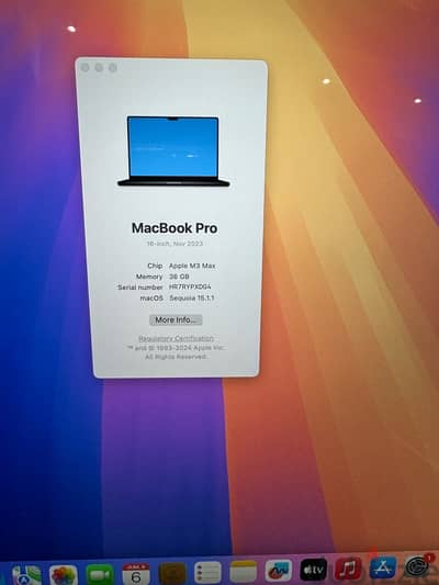 MacBook Pro M3 Max 2023 16"inch 36 Ram 1T ssd Like New