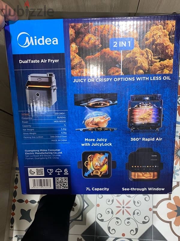 Midea dualtaste air fryer 10