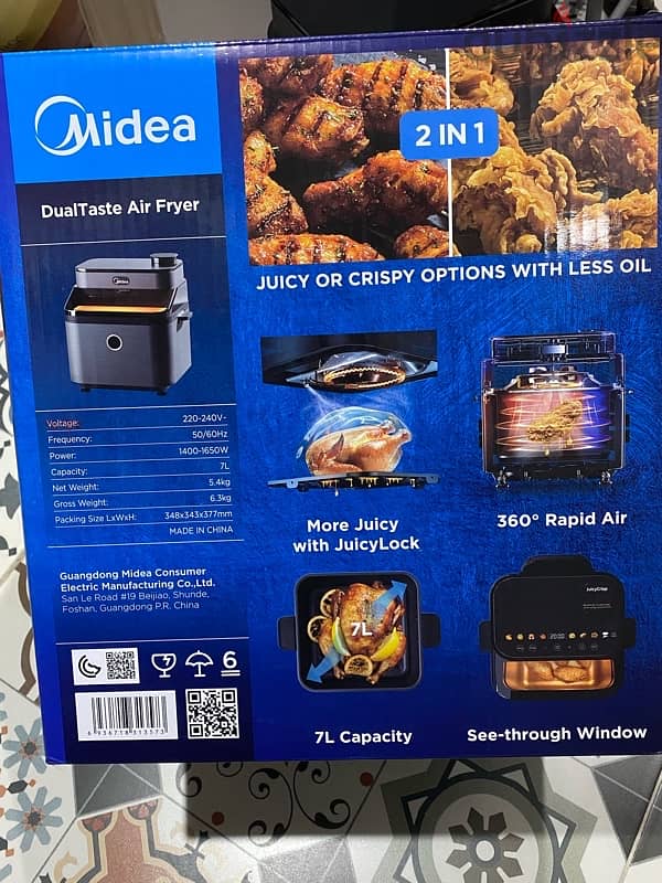 Midea dualtaste air fryer 12