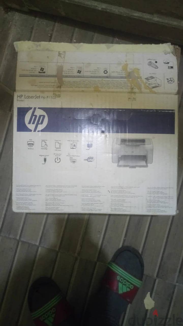 للبيع طابعه HP1102 كسر زيرو بالكرتونه والكتالوجات والكابلات الاصليه 4