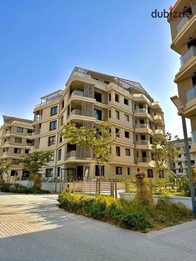 Apartment for sale with a private garden in installments in a very special location on the landscape in October Compound (Badya Palm Hills)