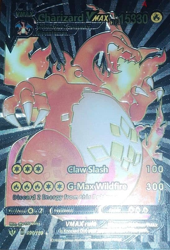 Pokémon black cards CHARIZARD VMAX 0