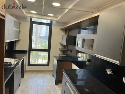 luxurious semi furnished apartment for rent 230m in Cairo festival city 3 bedrooms - garden view - AC's and kitchen - prime location