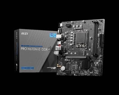 msi pro h610-e +ram 8g ddr4 3200 مازربورد +رام 8g