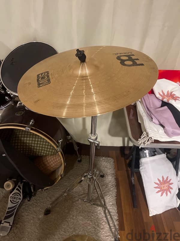 original meinl 20 inch ride great condition with cymbal stand 0