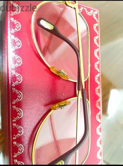 vantage cartier eye glasses gold plated