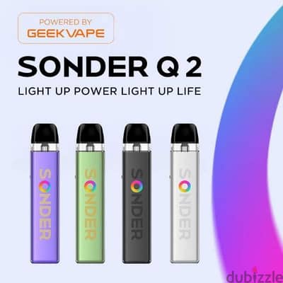 Geekvape Sonder Q 2 Pod System Kit جيك فيب سوندر كيو 2 بود جديد متبرشم