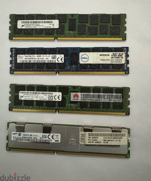 ram server ddr 4 64 gb/32 gb / 16 gb &ram server ddr3 32gb/16 gb 1