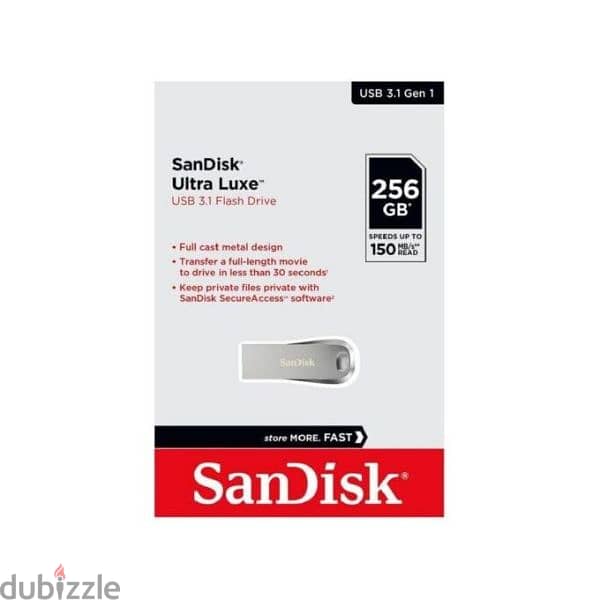 Sandisk Ultra Luxe USB 3.1 Flash Drive 256GB 0