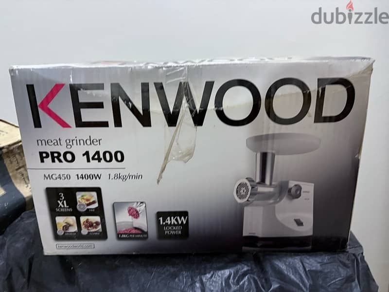 كينوود مفرمة لحوم بقوة 1400 وات MG450 kenwood meat grinder pro 1400 2