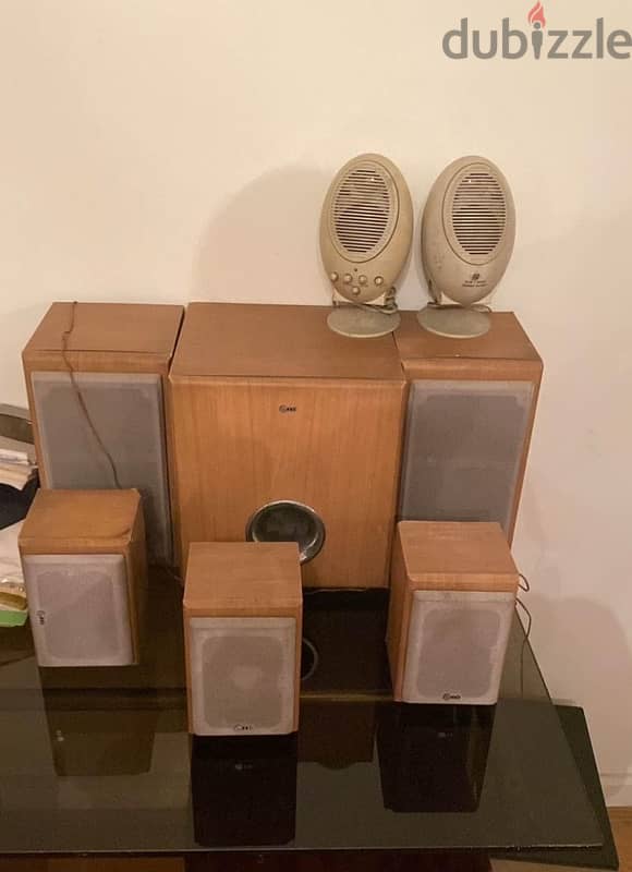 home theatre subwoofer and speakers set 1