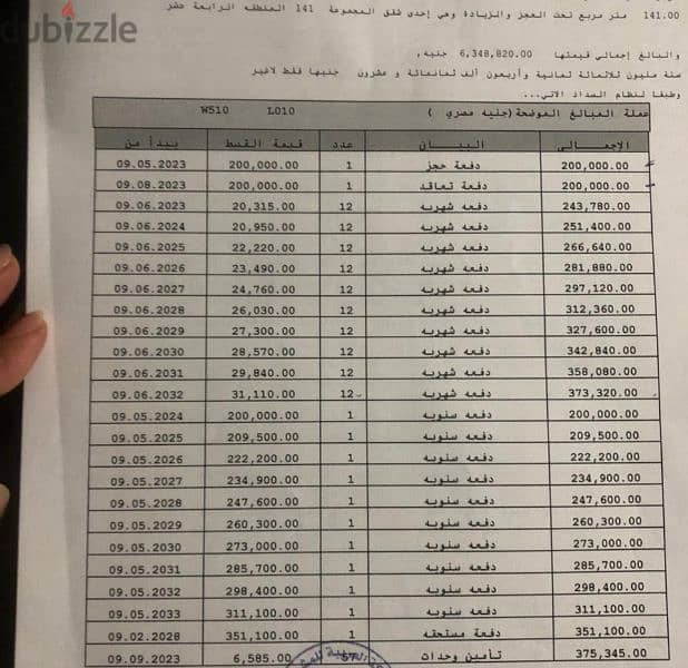 شقة للبيع في مدينتي فيو وايد جاردن 140 متر B14  عقد قديم بالتقسيط 0