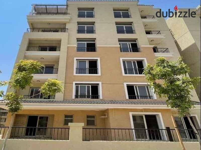 Apartment for sale ground floor with a garden 166m on the Suez Road and the Amal Direct Axis in Sarai New Cairo Compound next to Madinaty and near th 0