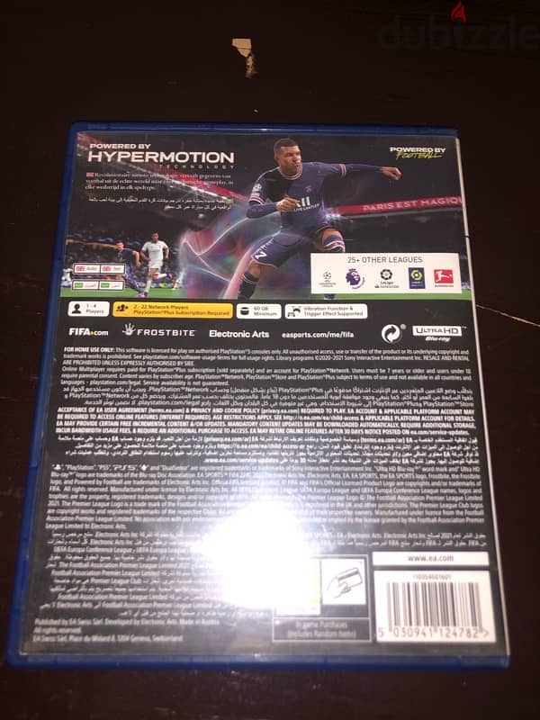 fifa 22 ps5 مستعمل وحالتها زيرو وبتلمع 3