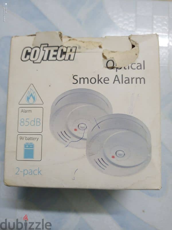 جهاز انذار ضد الحريق وارد السويد (Optical Smoke Alarm) 1