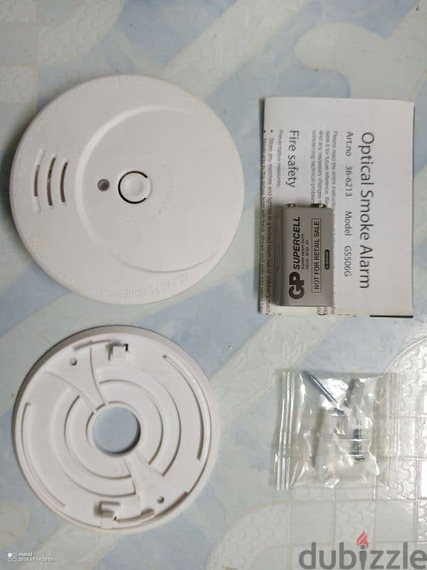 جهاز انذار ضد الحريق وارد السويد (Optical Smoke Alarm) 2