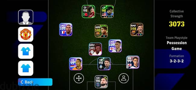 حساب بيس efootball pes2025