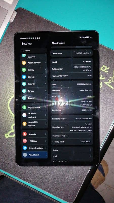 تابلت هواوي ميت باد 10.4 للبيع huawei mate pad 10.4 1