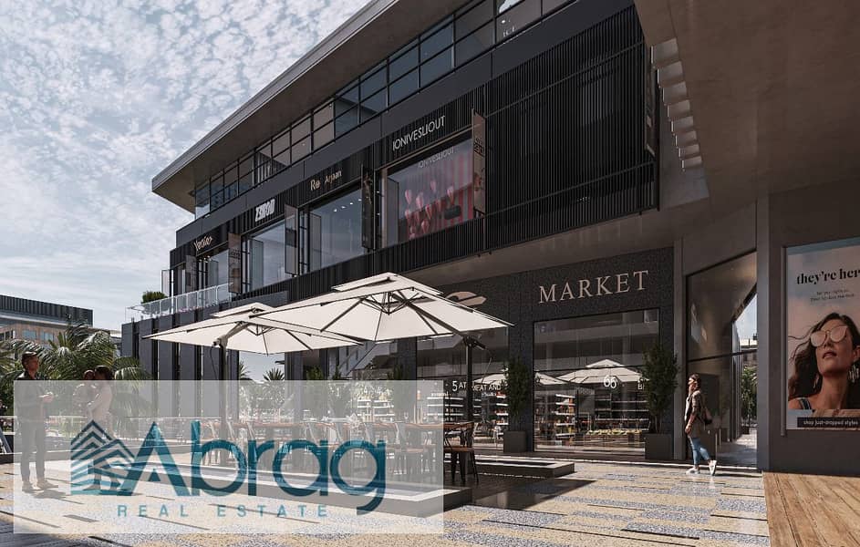 For sale, a commercial store of 37 m, to be delivered in 2025, 5-year installments, Mall 1o1, Sheikh Zayed, Al Bustan Street 0