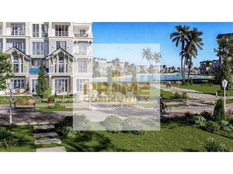 Lowest Price For Beach House Corner 275m2 Direct Lagoon For Sale  at Mountain View icity New Cairo 0