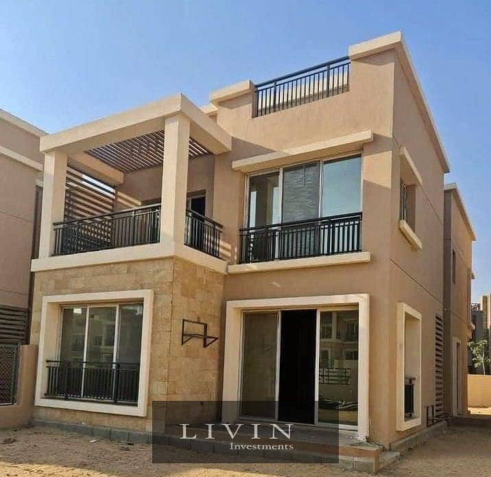 245 sqm villa for sale in front of Madinaty in Sarai Compound, in installments for 8 years 0