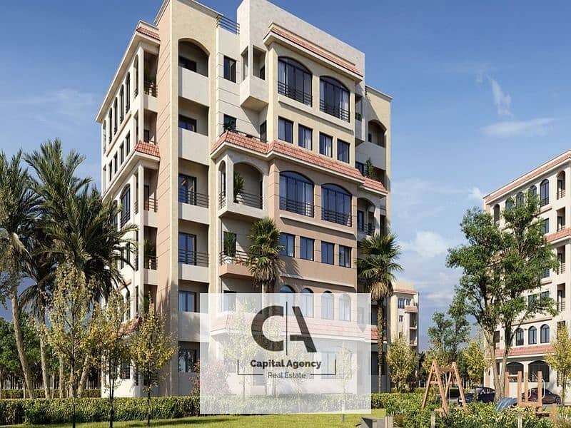 Apartment for sale in landscape view 3 rooms with only 5% down payment In front of the iconic tower in the new capital Al Maqsad Compound 0