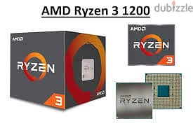 للبيع الاتنين كارت شاشه وبروسيسور AMD Ryzen 3 1200 Quadcore + GTX 1050 1