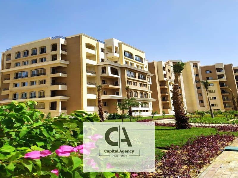 With only 5% down payment, I own an apartment for sale 3 rooms fully finished Ready to move In the heart of the capital Al Maqsad Compound 0