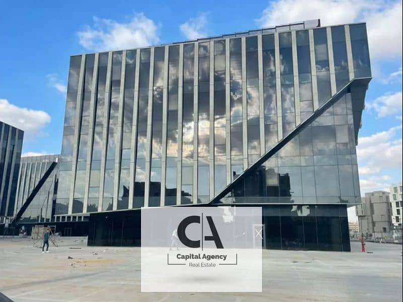 office 185M Fully finished with Ac's for rent in EDNC Sodic - New Cairo 0