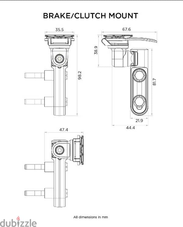 Quad Lock Motorcycle Brake Clutch Mobile Holder/Mount 3