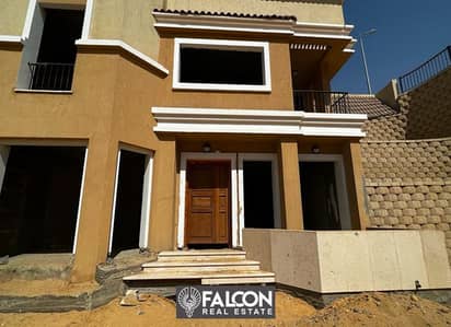 s villa for sale in sarai new cairo 3 floor 5 bedrooms instalments 8 years