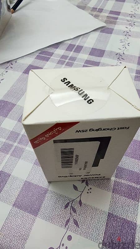 شاحن سامسونج ٢٥ وات أصلي متبرشمsamsung charger original 25watt 1